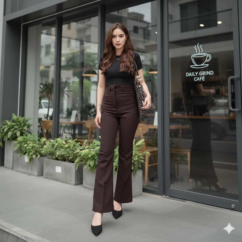 Kylie cutbray pants - celana cutbray wanita korean style - celana kerja wanita terbaru
