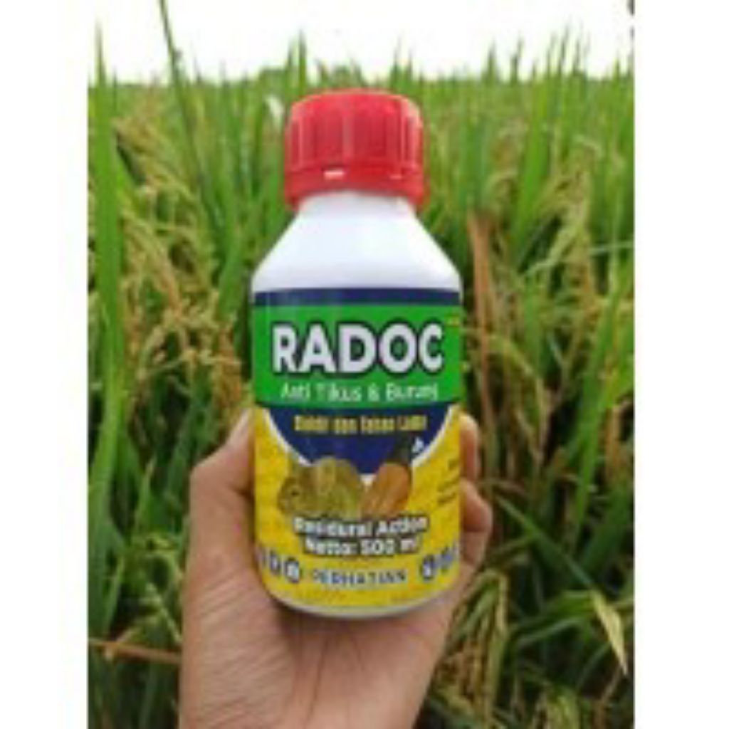 Radoc Insektisida Racun pengusir Tikus Sawah Dan Burung Perusak Tanaman 100 mili