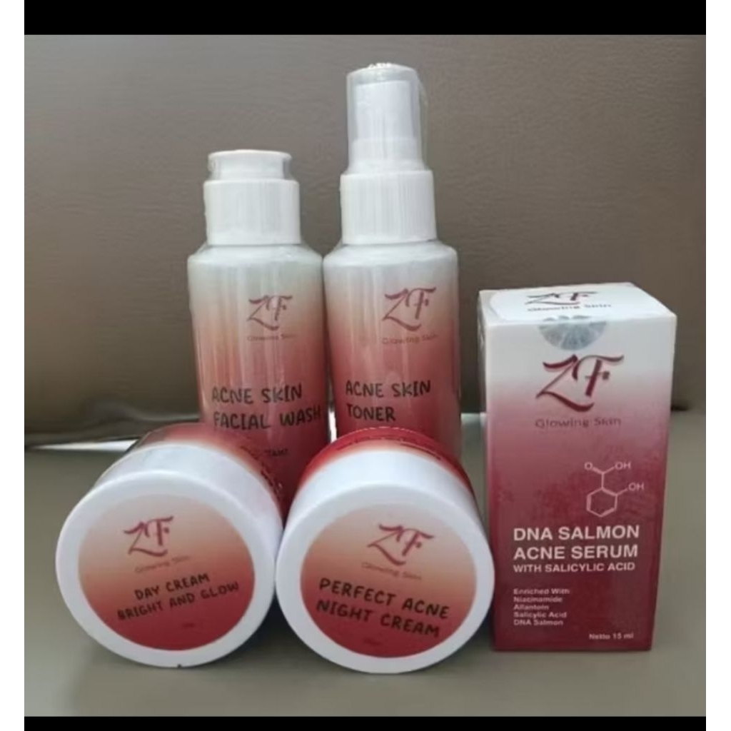 CREAM WAJAH ACNE DAN NORMAL GLOWING HALAL BPOM.