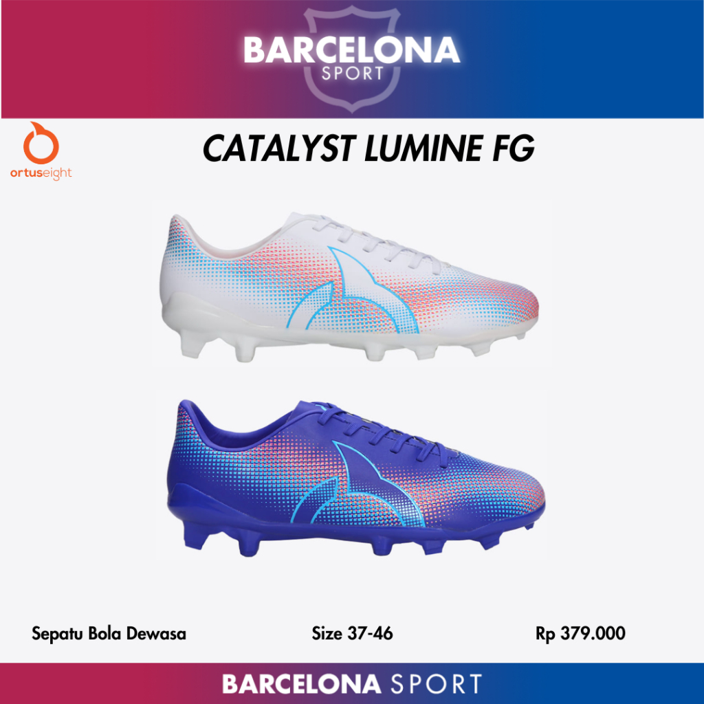 OrtusEight Catalyst Lumine FG- Sepatu Bola Dewasa Size 37 38 39 40 41 42 43 44 45 46