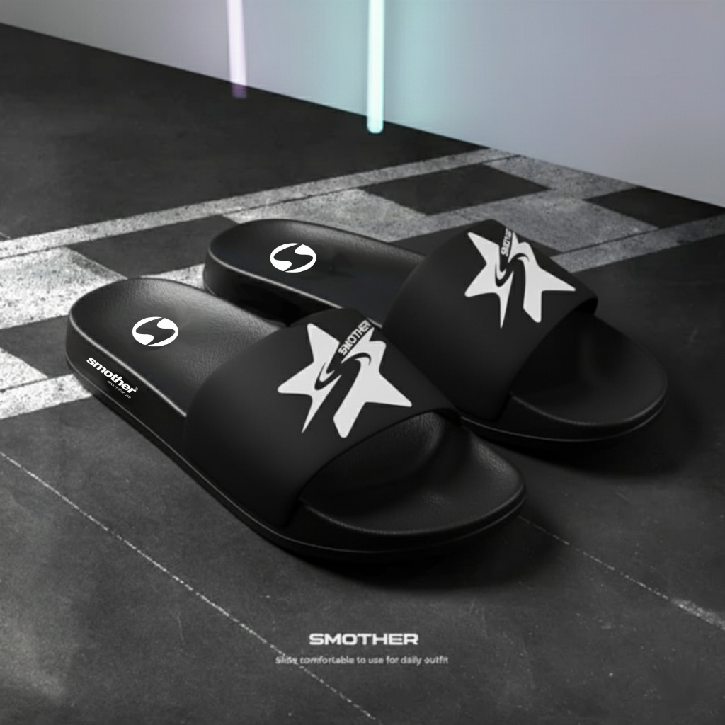 Sandal Slop Karet Pria - Sandal Slop Pria Dewasa - Sandal Slop Termurah