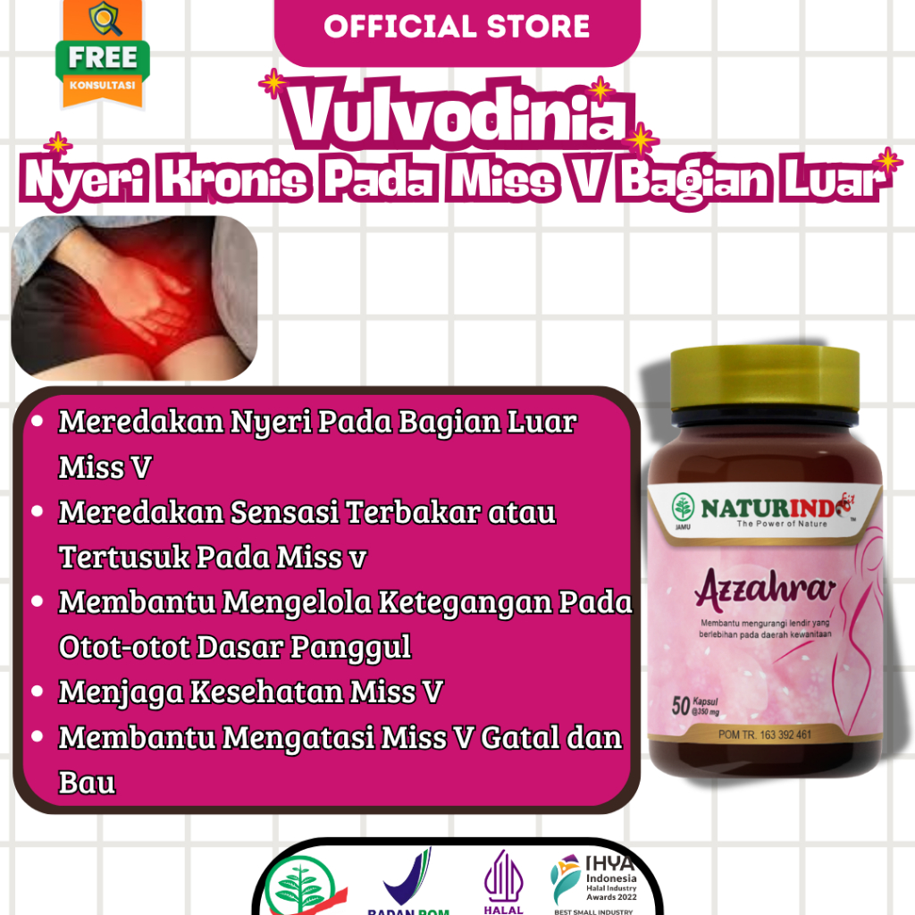 Herbal Vulvodinia Nyeri Kronis Miss V Bagian Luar Meredakan Rasa Tertusuk dan Terbakar pada Miss V