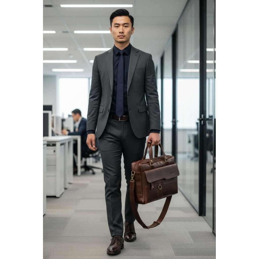 TAS Laptop / Tas KANTOR ASLI KULIT byANANTIO