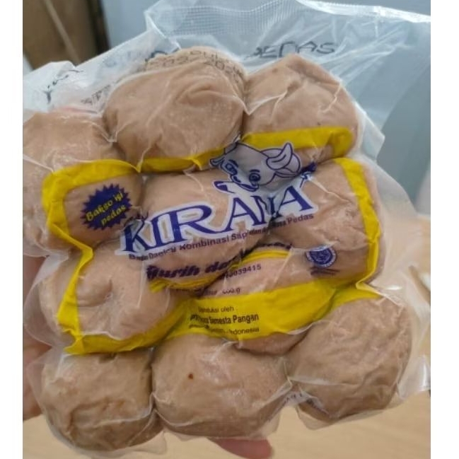 Kirana Bakso Mercon Jumbo isi 10pcs 600g | bakso mercon | bakso pedas | bakso kirana mercon | lucky 