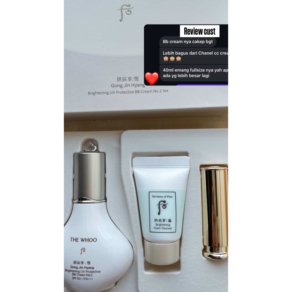 the history of whoo sun bb special set