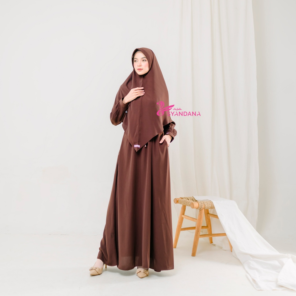 Hijab Syandana Gamis Syari Wanita Kekinian Anna Dress Only (TANPA HIJAB - ETALASE PART 1)