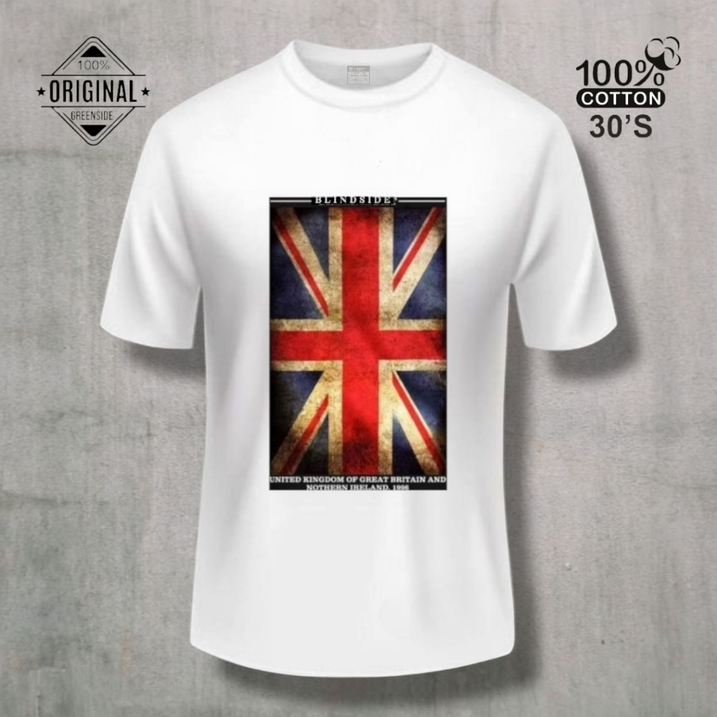 GREENSIDE Tshirt Putih Original Pria Wanita-Kain Katun/Kaos Greenlight Original/Baju Kaos Ariel Noah