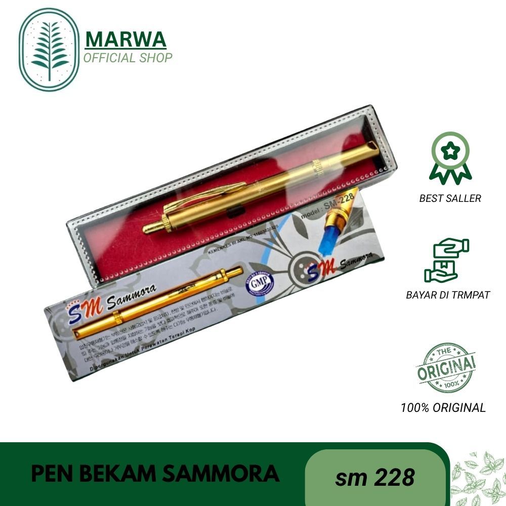Pen Bekam Emas | Lancing Sammora Gold Original | Alat Bekam Samora Gold Sm 228