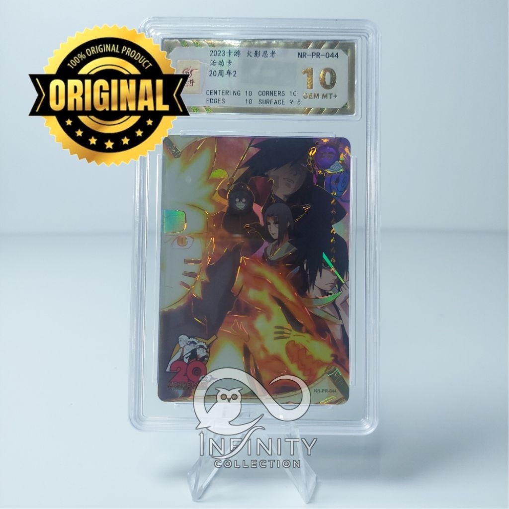 Kartu Naruto 20th (Slab PR Grading) Original