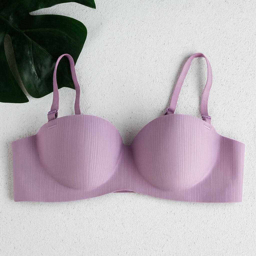 Bra Remaja Tanpa Kawat Busa Tebal Cup A Bh Wanita Seamless Setengah Cup Kait 3 Tali Lepas Pasang Nya