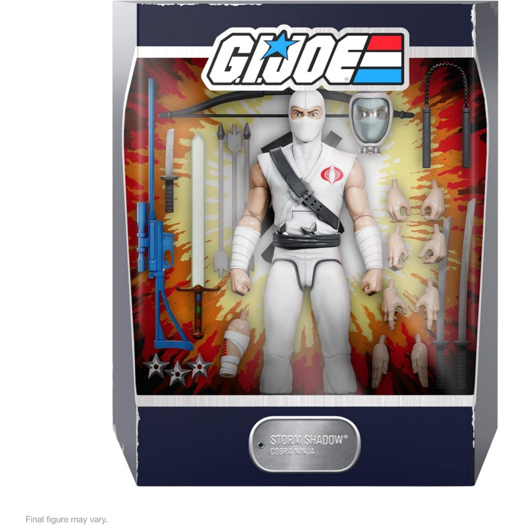 SUPER7 TERBAIK GI JOE STORM SHADOW - FIGUR AKSI GI JOE 7" DENGAN AKSESORI KOLEKSI KARTUN KLASIK DAN