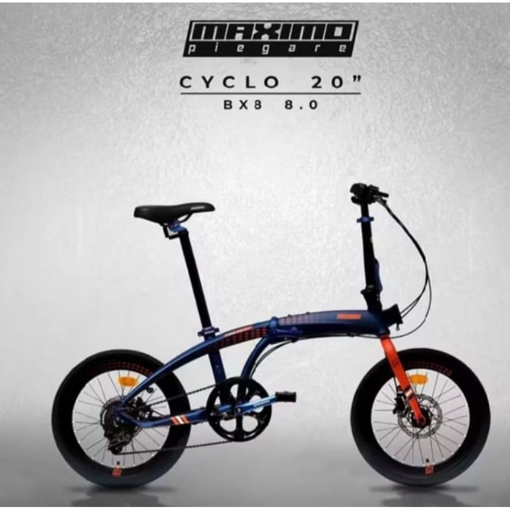 Sepeda Lipat/Folding Maximo Cyclo UK 16-20 inch 8Speed