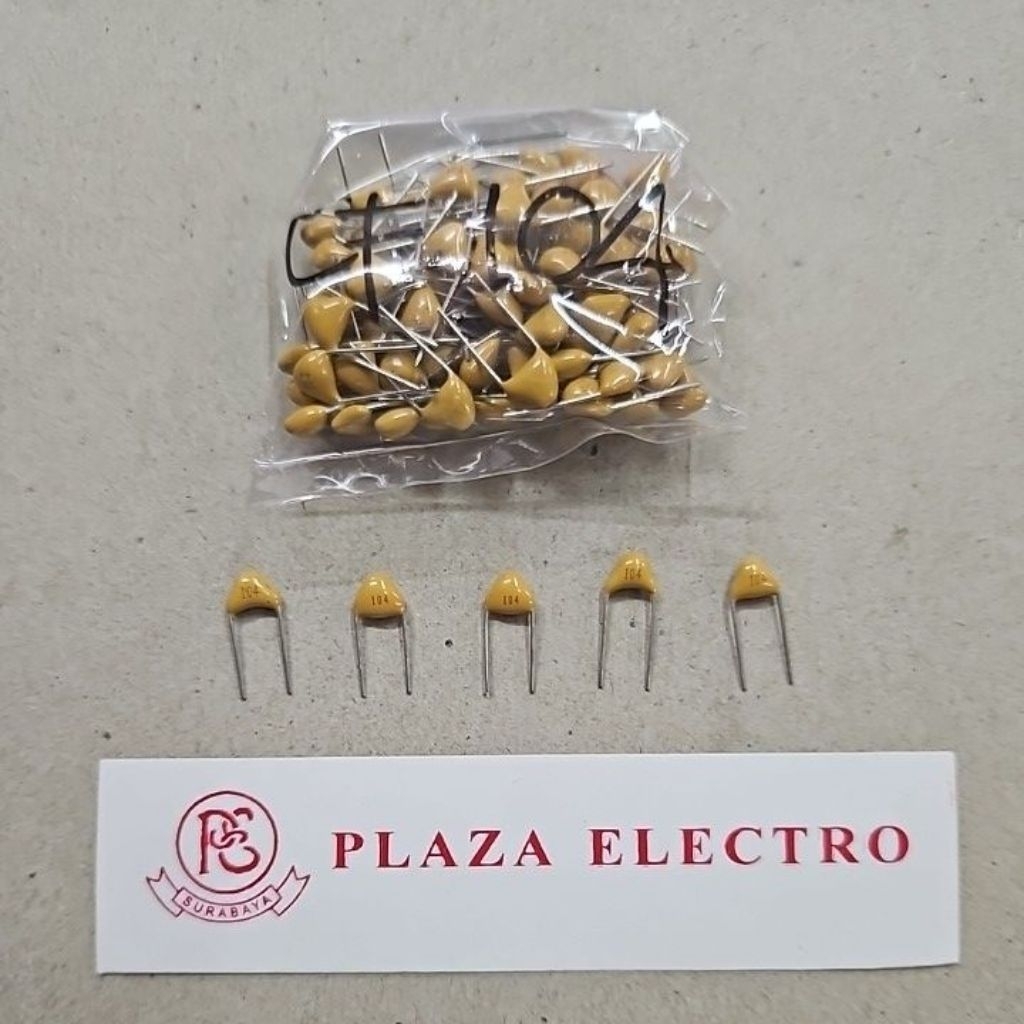 CAPASITOR MULTILAYER 104 100 NF KAPASITOR CERAMIC 0.1 UF 50V VOLT MONOCAP