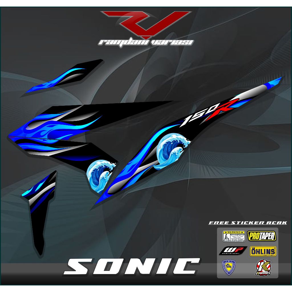 STRIPING STIKER HONDA SONIC/STIKER SONIC 150R/STRIPING SONIC 150R KEREN