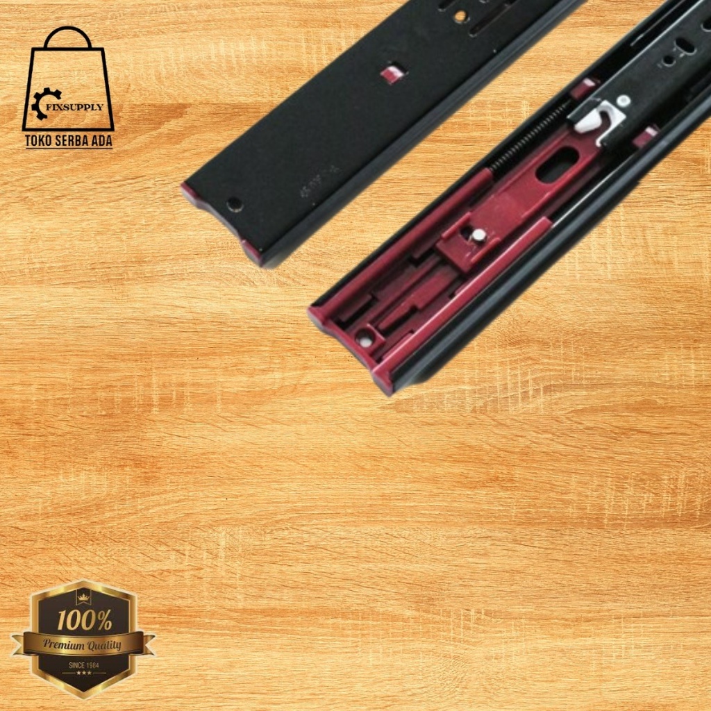 Rel Laci (sepasang) Huben FE Slow-Motion BM45 | Rel Laci Slow Motion Full Extansion | Rel Lemari