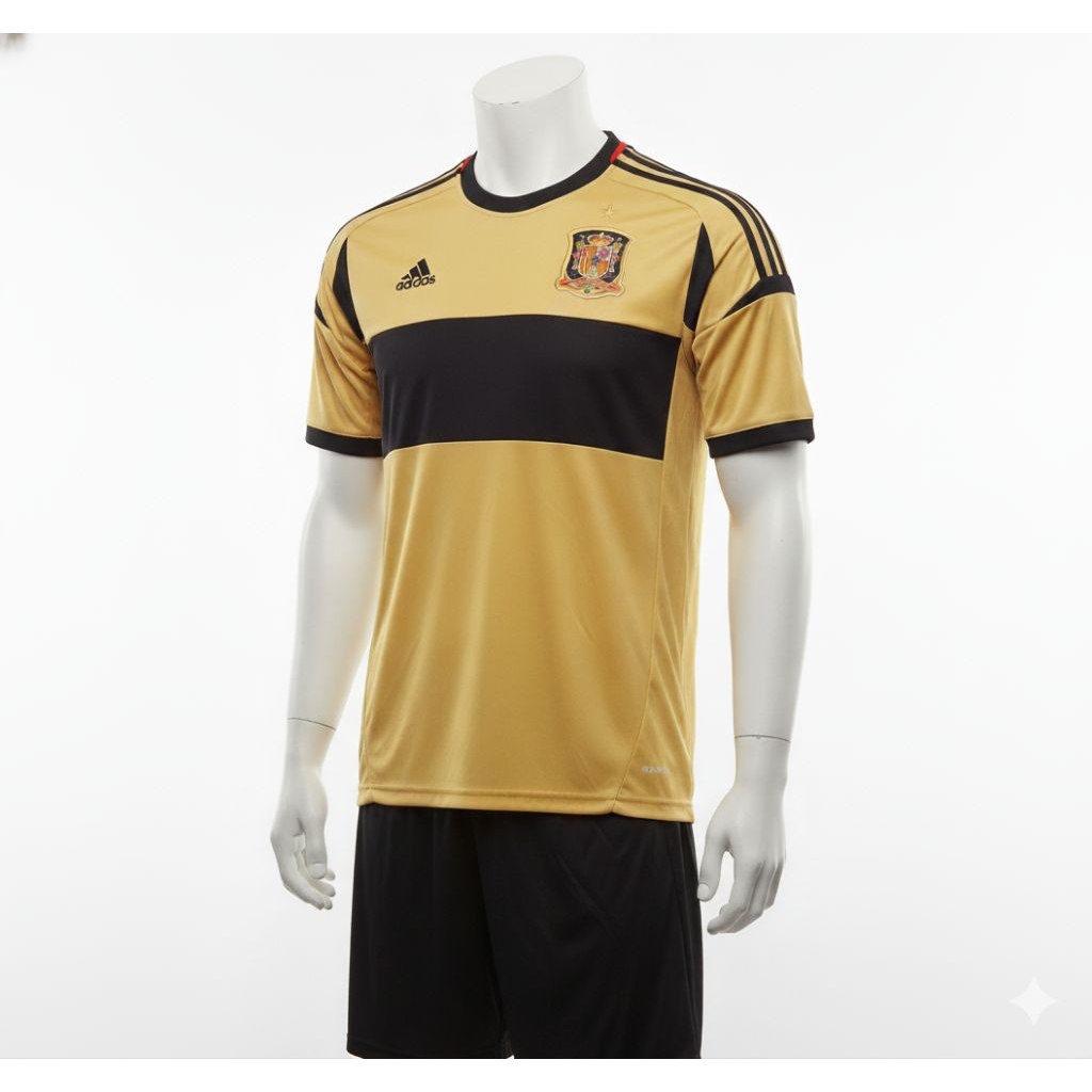 Jersey ADIDAS Spain Emas Gold Black - ClimaCool
