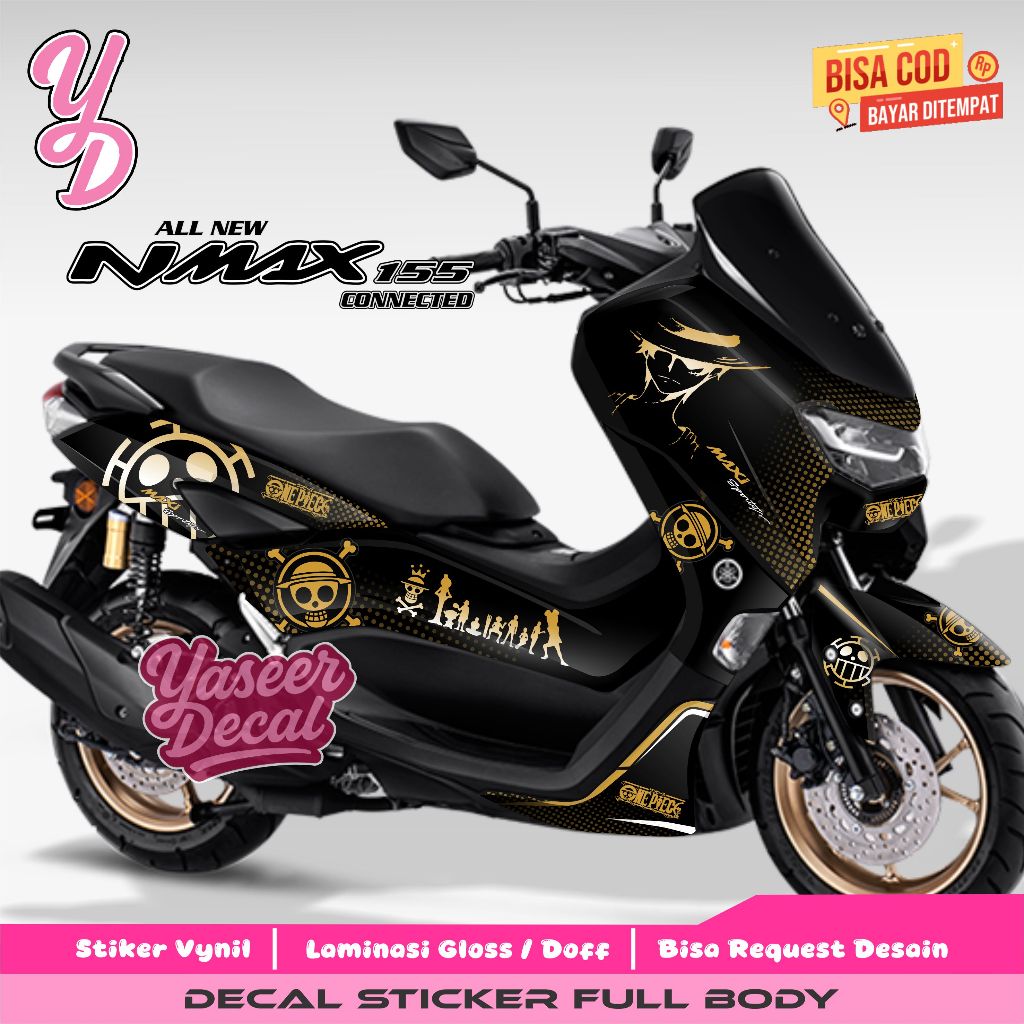 DECAL STICKER TERBARU NMAX NEW 2020 - 2023 FULL BODY DESAIN ONE PIECE