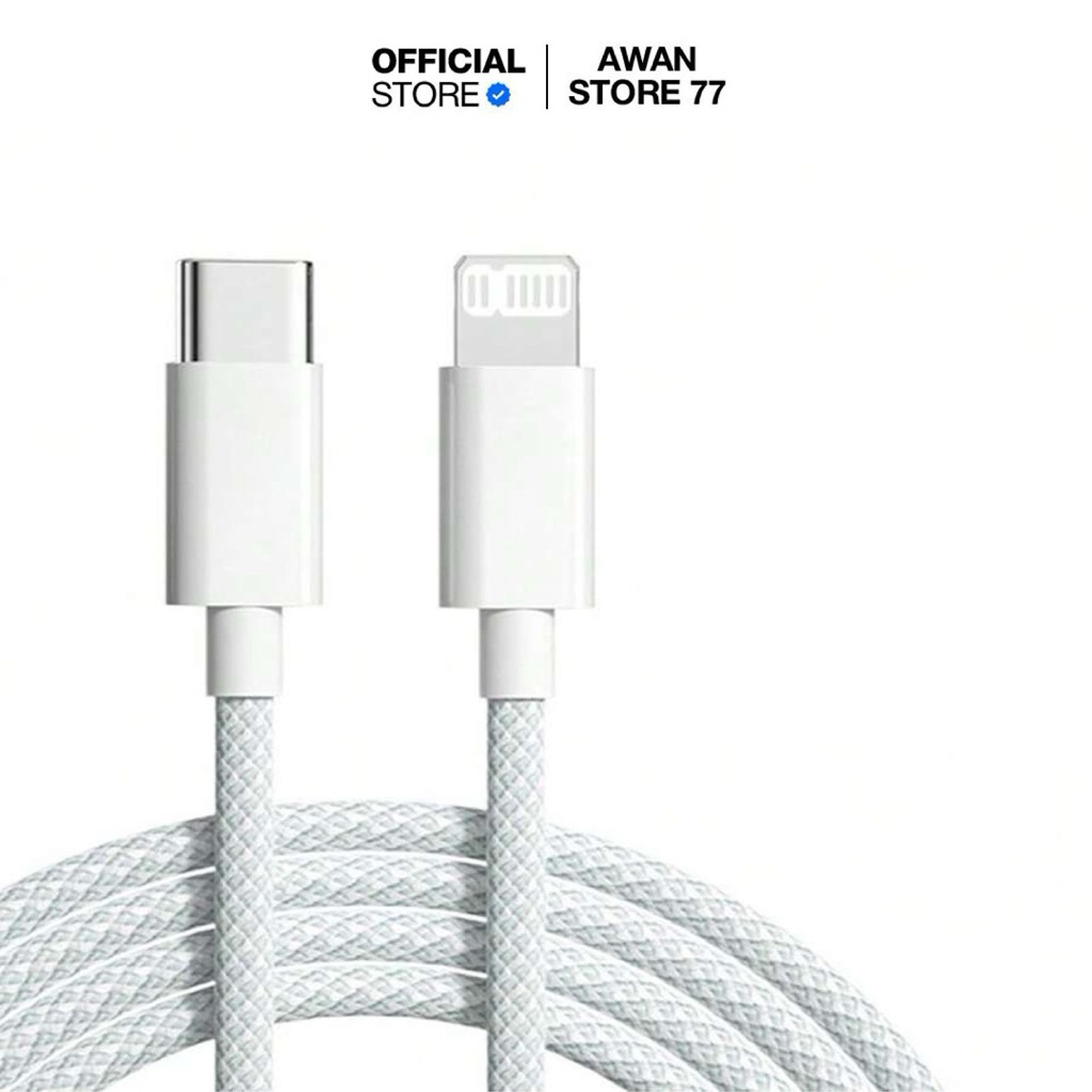 Charger Fast Charging USB C & Kabel Data Type C to Lightning / Type C to C Fast Charging