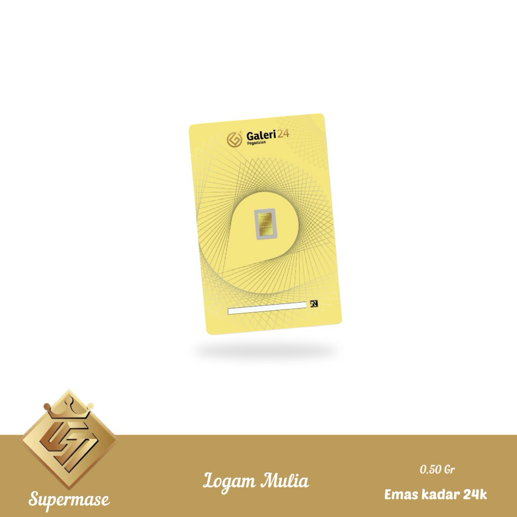 Logam Mulia Galeri 24 0.5gr - Supermase