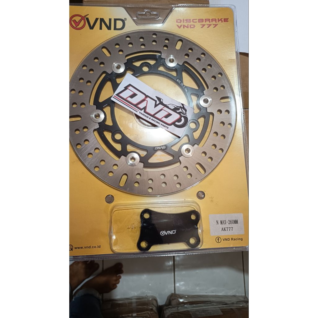VND Disc VND AK777 Nmax 260mm/Disc vnd floating nmax 260mm ak 777/Piringan cakram depan nmax 260mm v