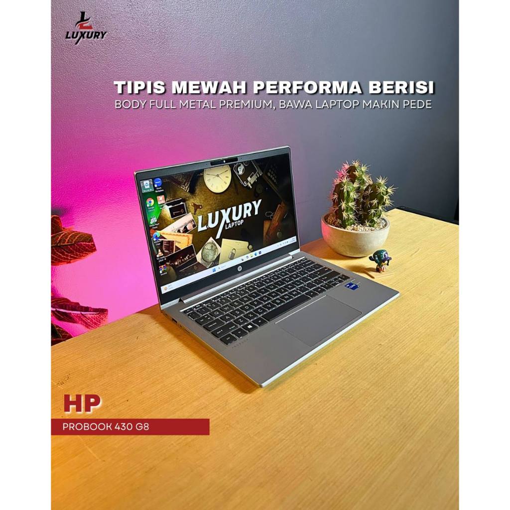 LAPTOP HP PROBOOK 430 G8 SLIM CORE I5 GEN 11 RAM DDR4 3200MHZ SSD BACKLIGHT SECOND