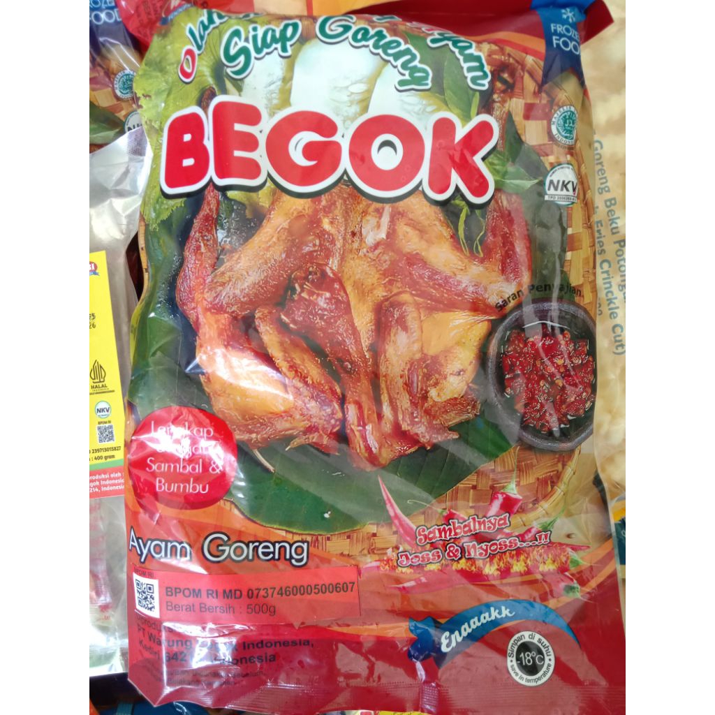 Olahan ayam begok