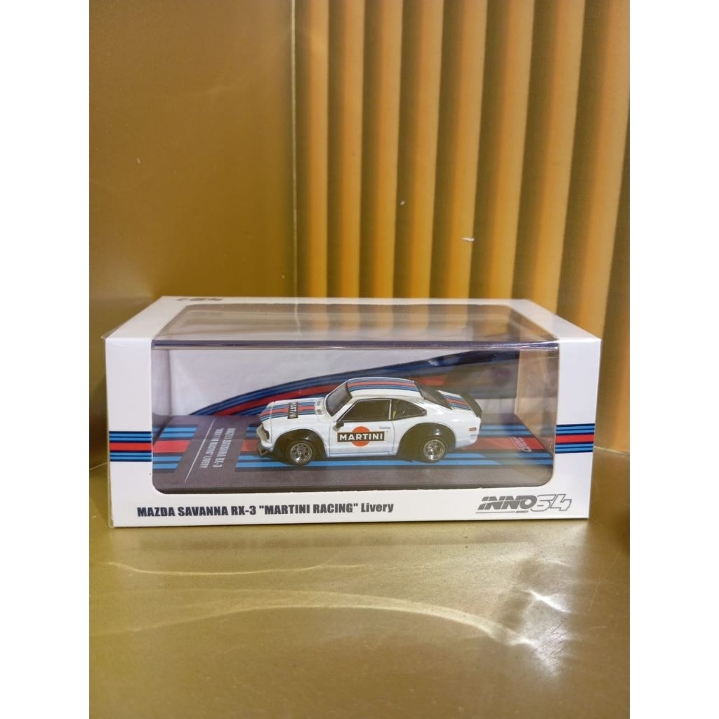 INNO64 MAZDA SAVANNA RX-3 "MARTINI RACING" LIVERY INNO64