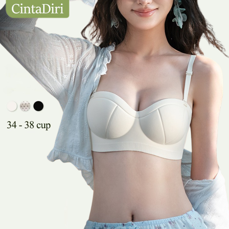 Cinta Diri Bra Push Up Bra Beha Tanpa Kawat 3D Cup Seamless Busa Tebal BH Wanita