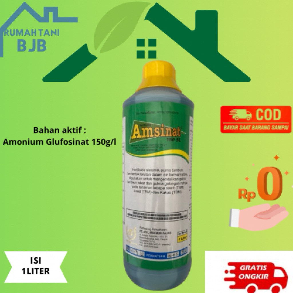 HERBISIDA AMSINAT BASMI RUMPUT LULANGAN RACUN RUMPUT ISI 1 LITER