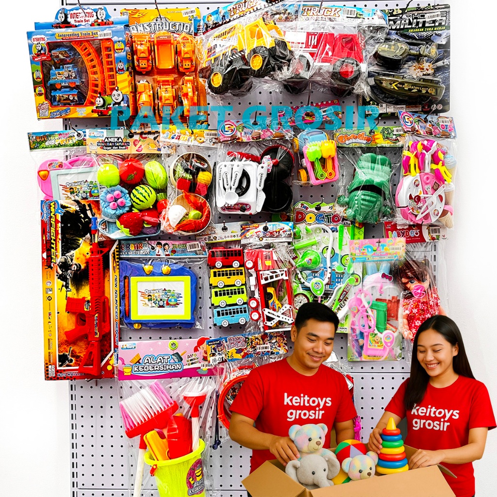 MAINANKEI GROSIR MAINAN ANAK PAKET GROSIR PEMULA ISI 46 PCS PUSAT MAINAN GROSIR BELI GROSIR MAINAN A