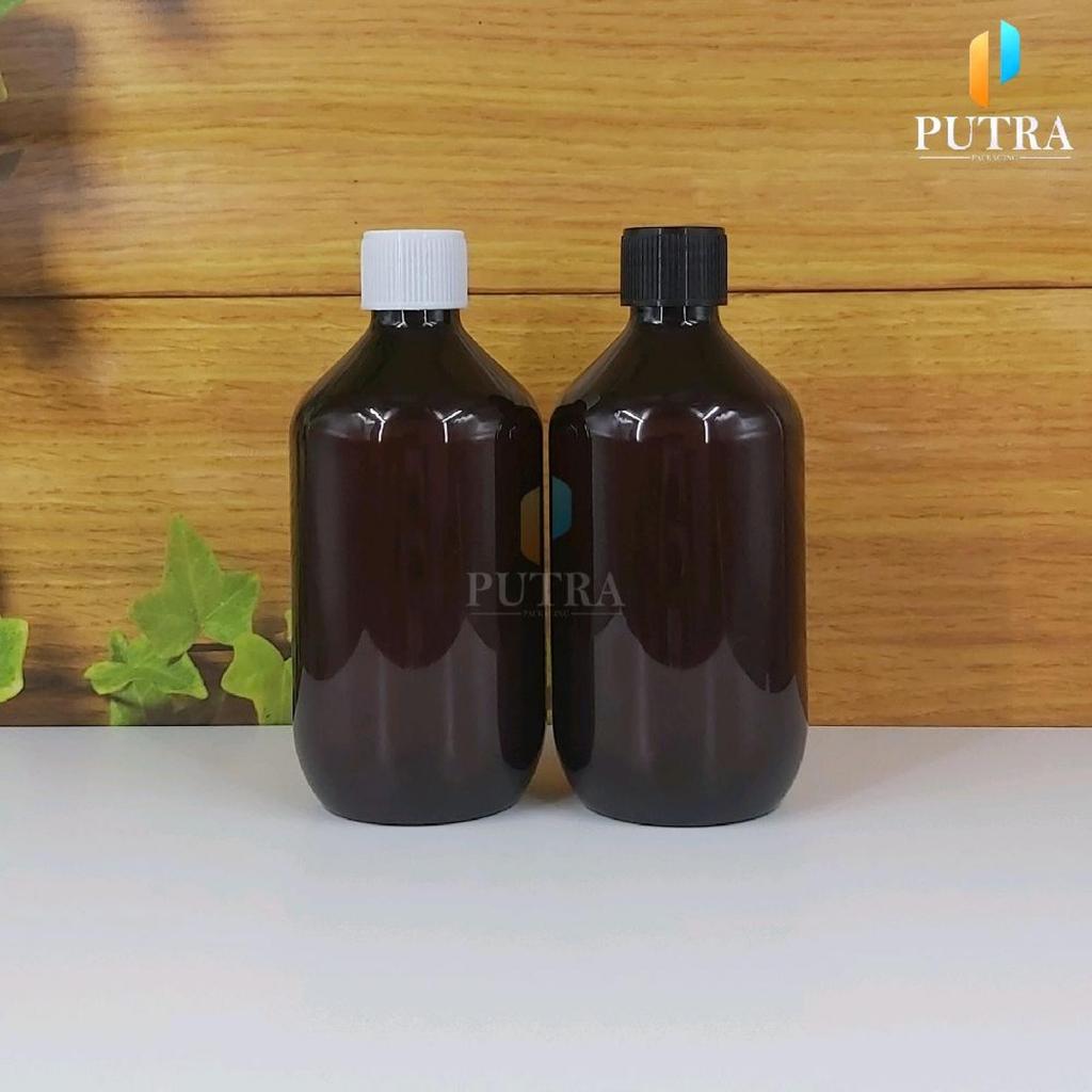 BOTOL ULIR 300 ML MADA PLASTIK / BOTOL PLASTIK PET AMBER 300ML