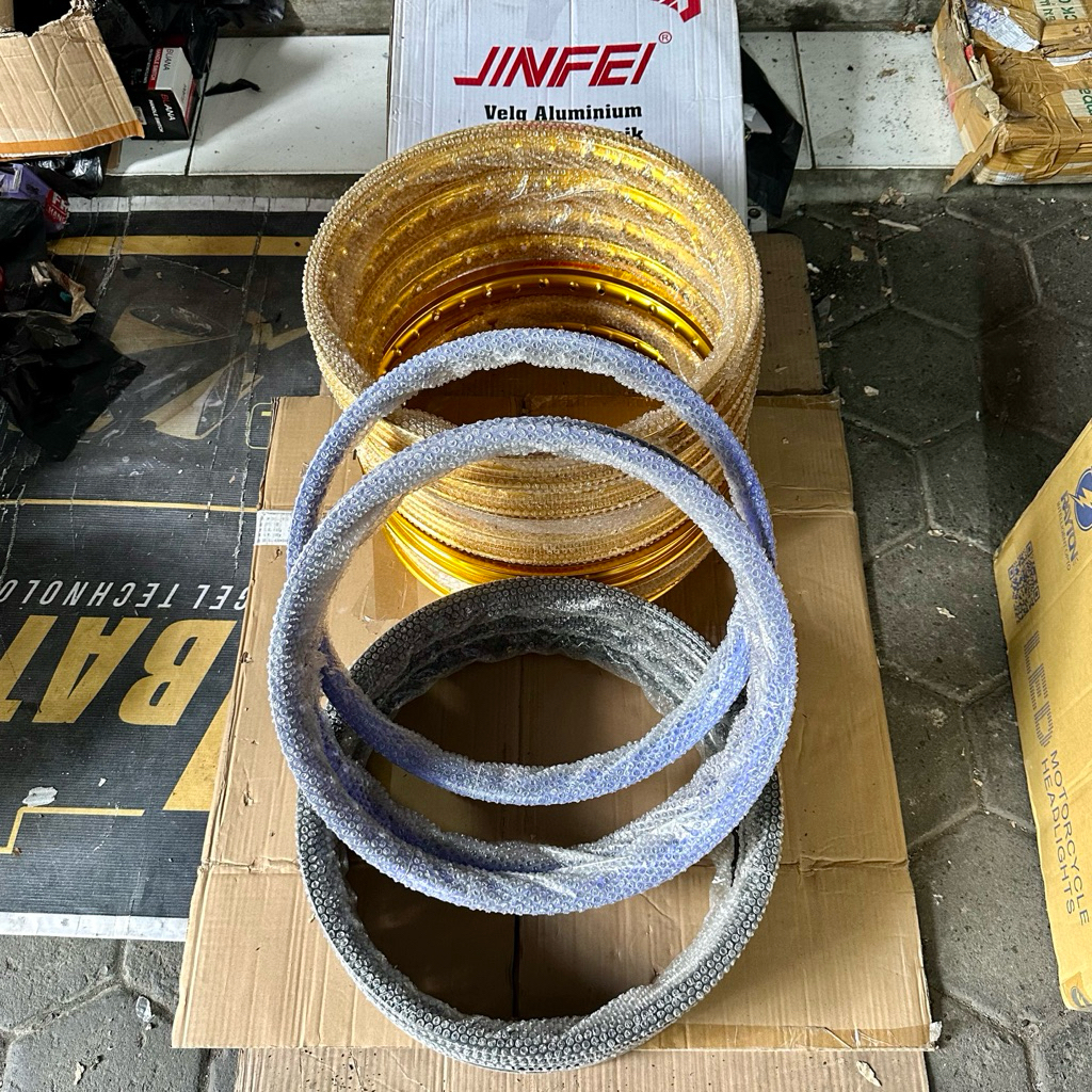 Promo Velk JINFEI Ring 17 - 120 140 Gold Hitam Biru Stock Lama