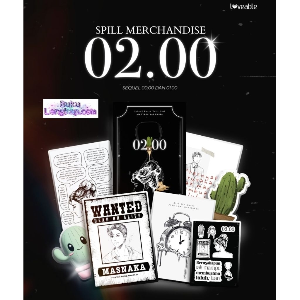buku novel 00.00 01.00 02.00 - Ameylia Falensia original