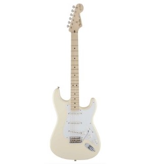 Gitar Elektrik Fender Artist Eric Clapton Stratocaster Guitar Maple Neck Olympic White Original