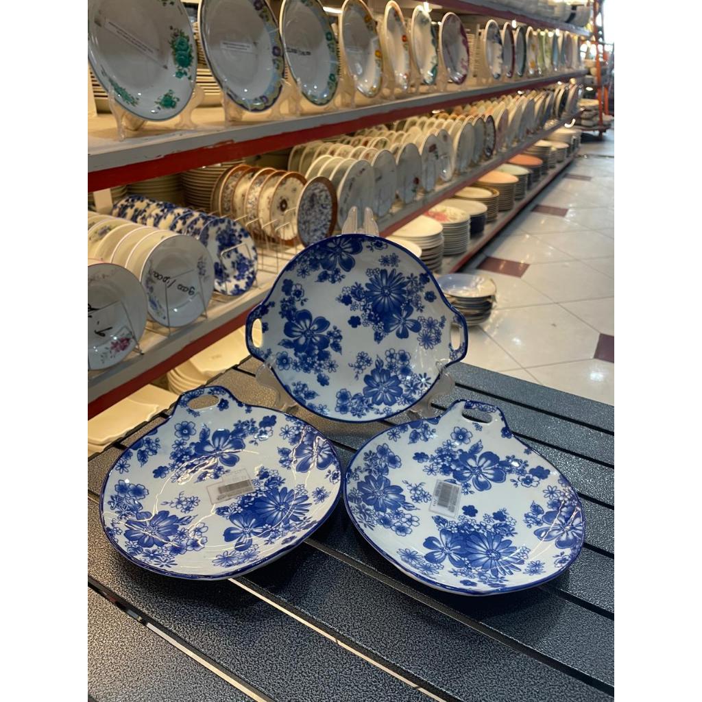 TDSHOP PIRING KERAMIK | PIRING HIDANG MAKAN ASTHA BLUE KUALI