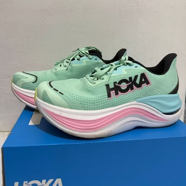 Preloved Hoka SKYWARD X Women's Running Shoes - Mint Fluorite / Blue Spark