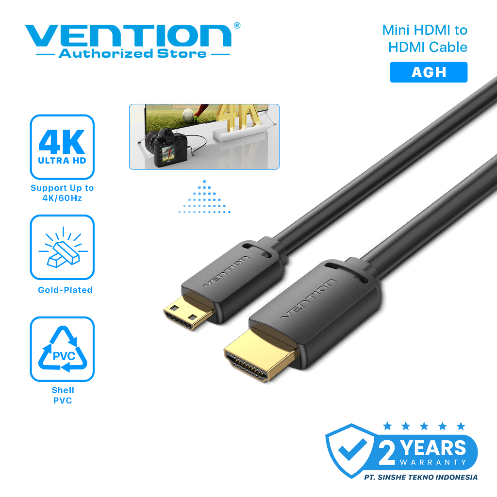 VENTION Kabel Mini HDMI to hdmi Male to male  for camera Vga gaming Ps