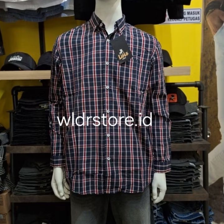 KEMEJA PRIA BRAND LOIS ORIGINAL SLIMFIT 453