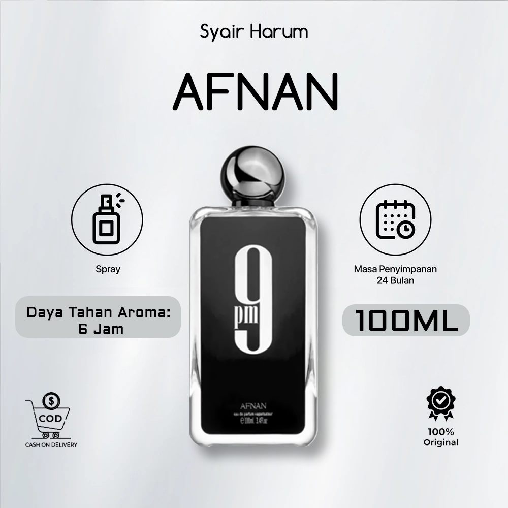 Afnan 9am Parfum/ Afnan 9 PM Unisex Eau De Parfum 100ml/ Afnan 9am/ Afnan Parfum/ Afnan Turathi Blue