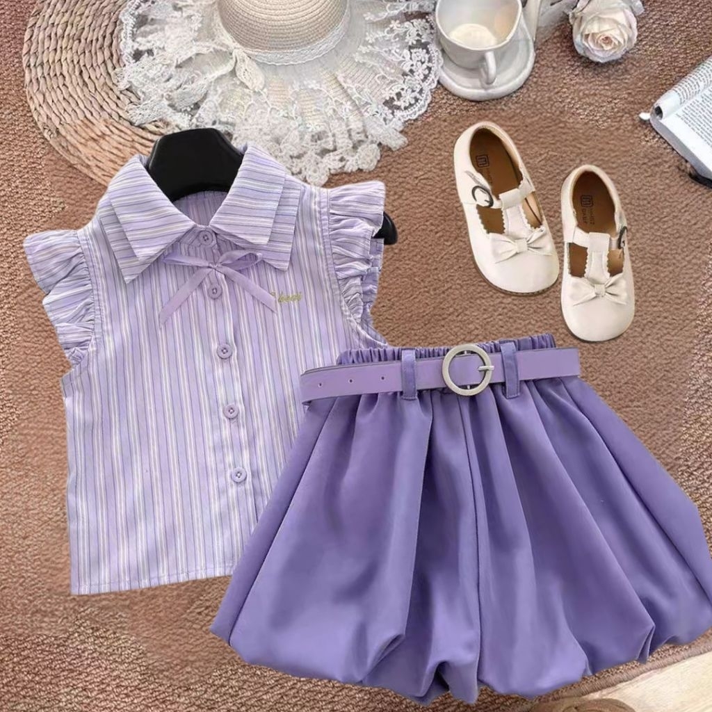 {FY Kids} Set Lavender Bkk+ sabuk 100,130