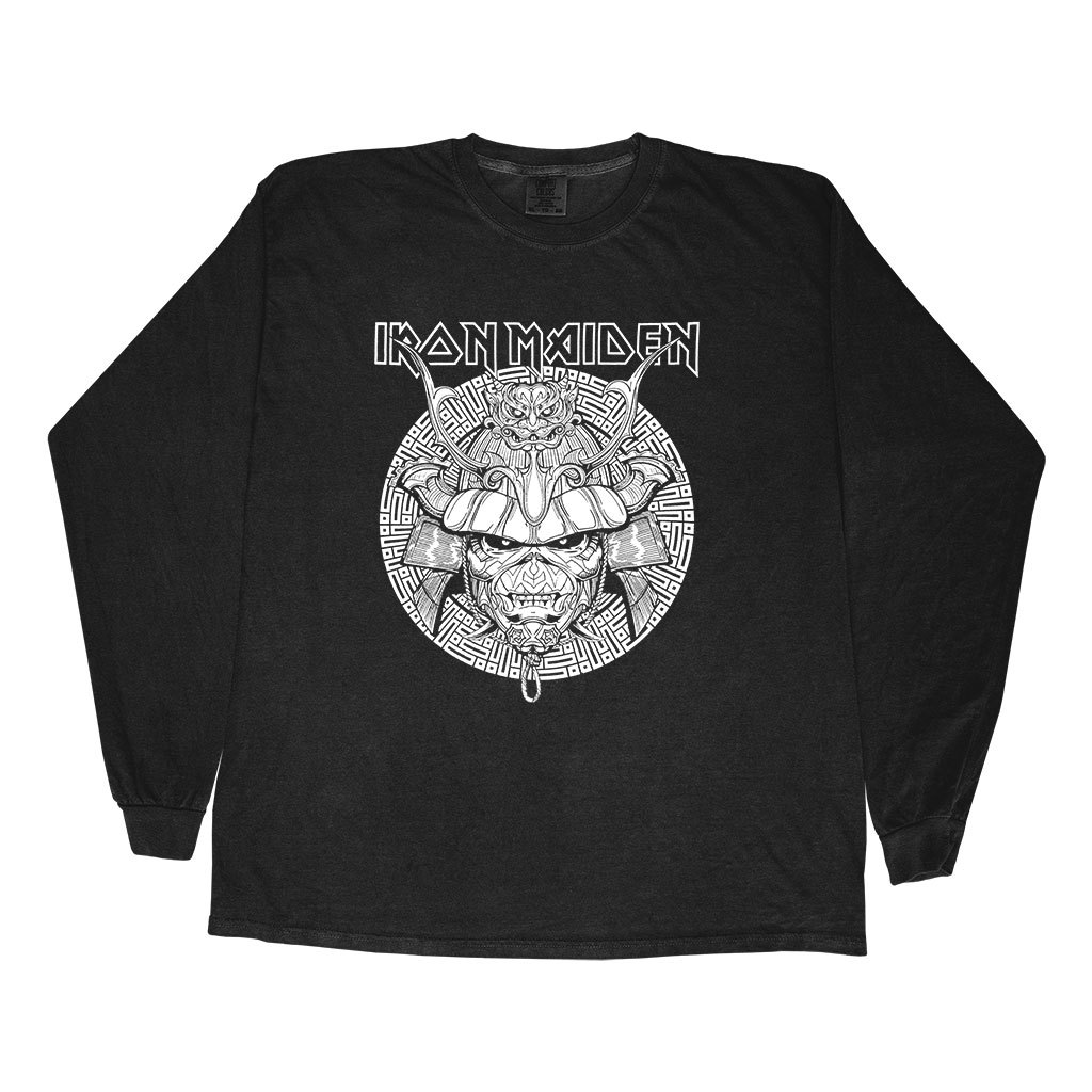 Kaos Band Iron Maiden Senjutsu Samurai  Longsleeve T-shirt lengan Panjang