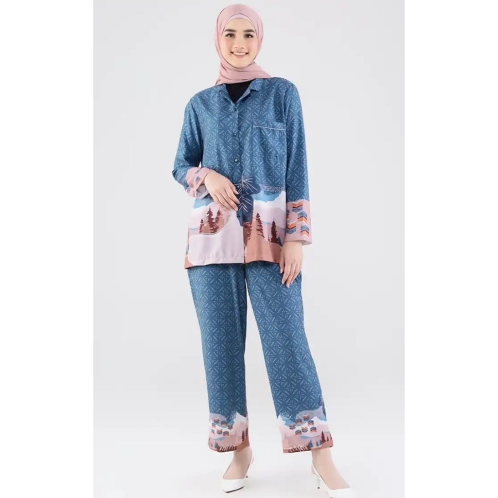SENYA.CO - Lounge Wear - Pich Dark Tosca / Setelan Wanita