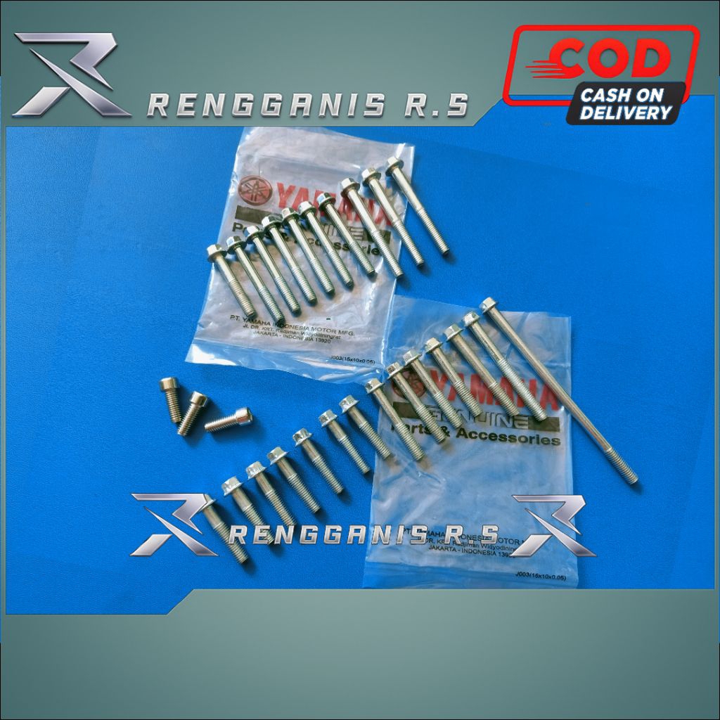 BAUT KALTER DAN CRANKCASE YAMAHA F1ZR /BAUT BLOK MESIN F1ZR/BAUT BLOK KOPLING F1ZR/BAUT BLOK MAGNET 