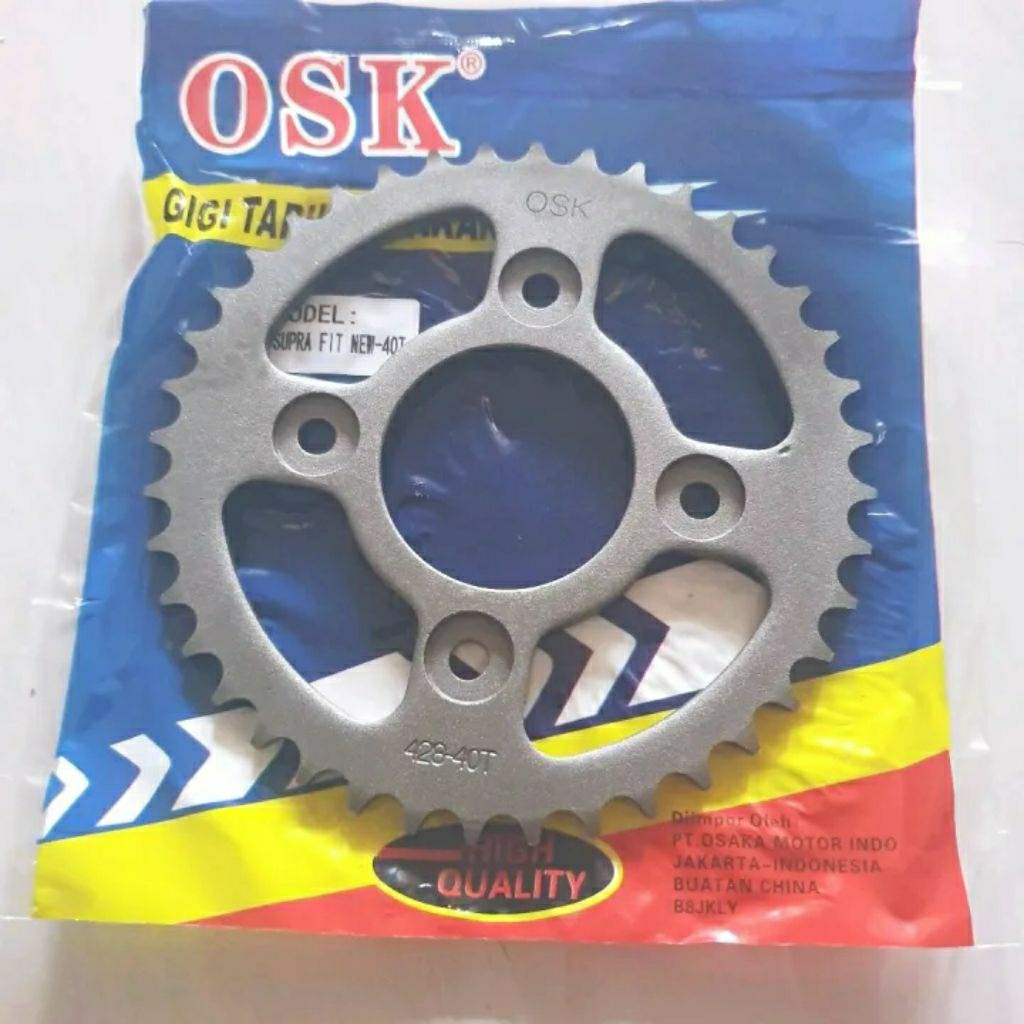 Gear Gir Belakang 428 40T Supra Fit New Supra X 125 Revo Absolute Blade