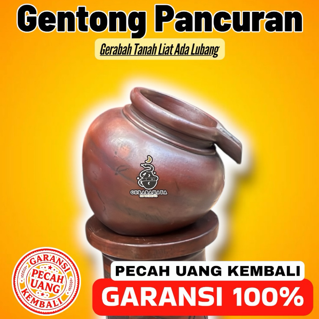 Pancuran Gentong Air Kolam Ikan Gerabah Tanah Liat