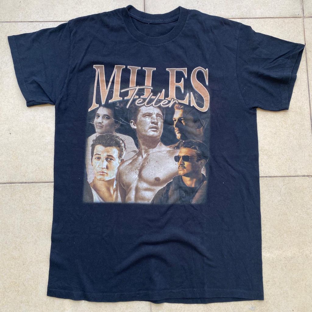 Kaos vintage Hollywood actor Miles Teller second Bekas murah, jual kaos film vintage murah