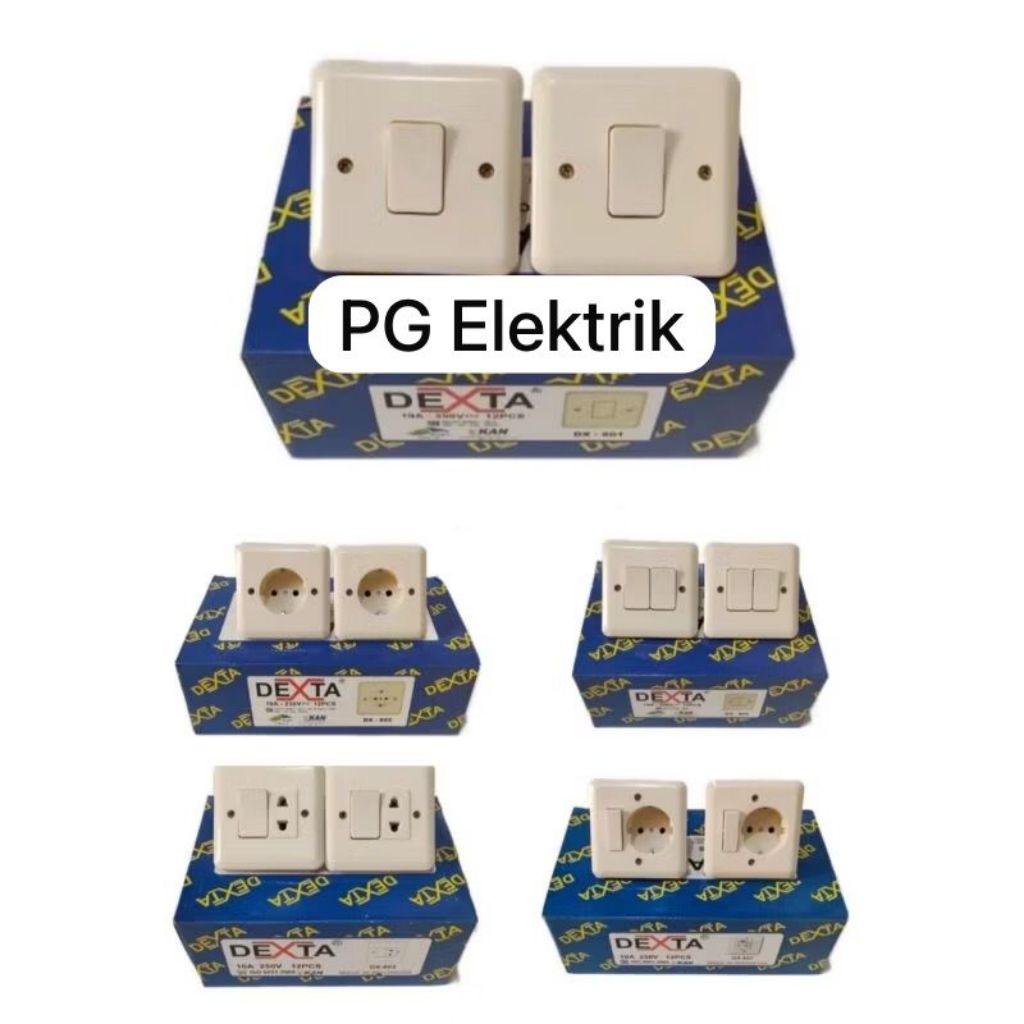 SAKLAR LAMPU STOP KONTAK INBOW SWITCH/ IB SAKLAR DEXTA IB ENGKEL, IB SERI, IB STOP KONTAK, IB STOP K