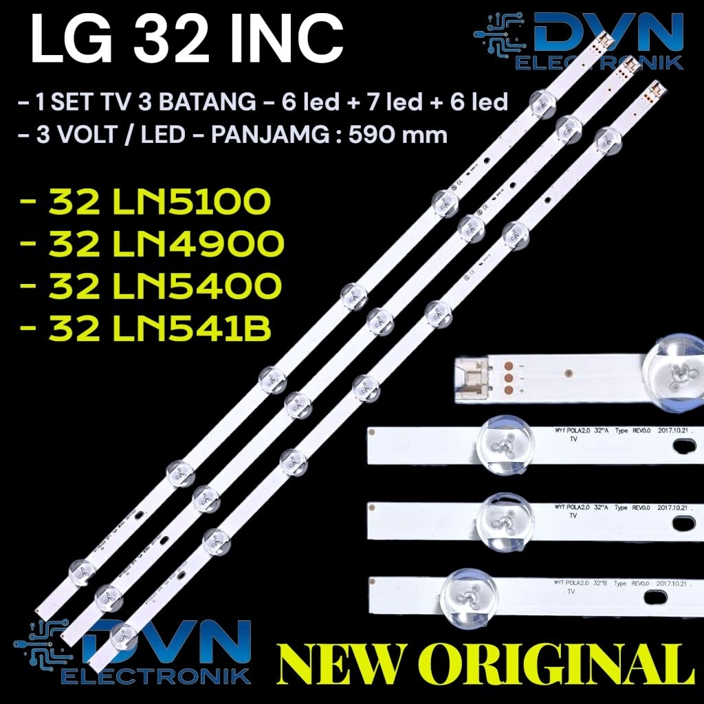BACKLIGHT TV LG 32 LN5100 32 LN4900 32 LN5400 32 LN541B LAMPU LED BACKLIGHT TV LG 32 INC