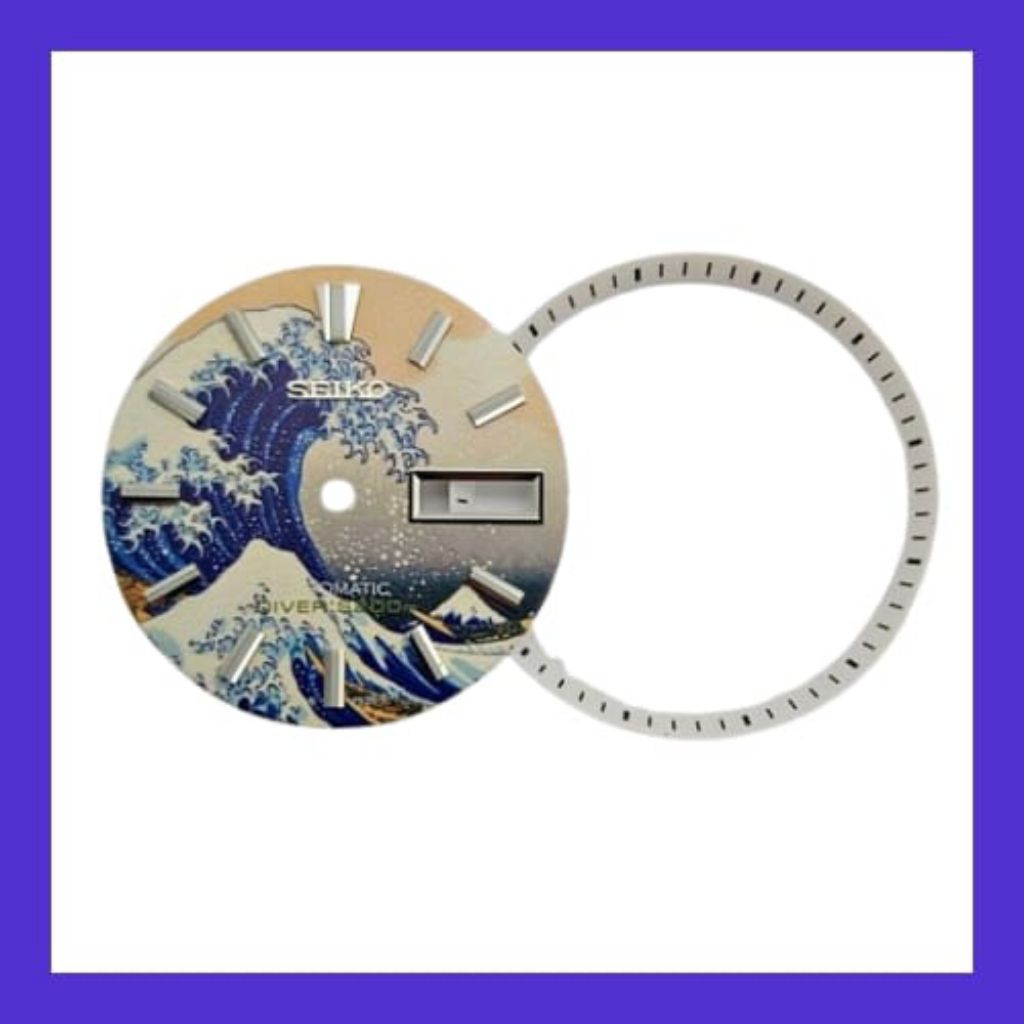Seiko Dial Great Wave Of Kanagawa NH35 NH36 7S26 28.6