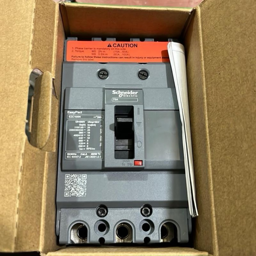 Mccb 3phase 75a,60a EZC100N3075 EZC100N3060 schneider 25kA